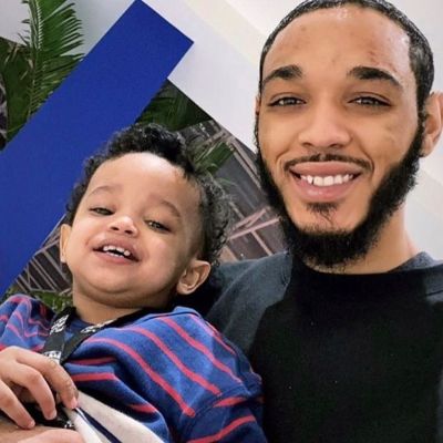 Photo of Miya Ali's son, Michael, and her grandson. 